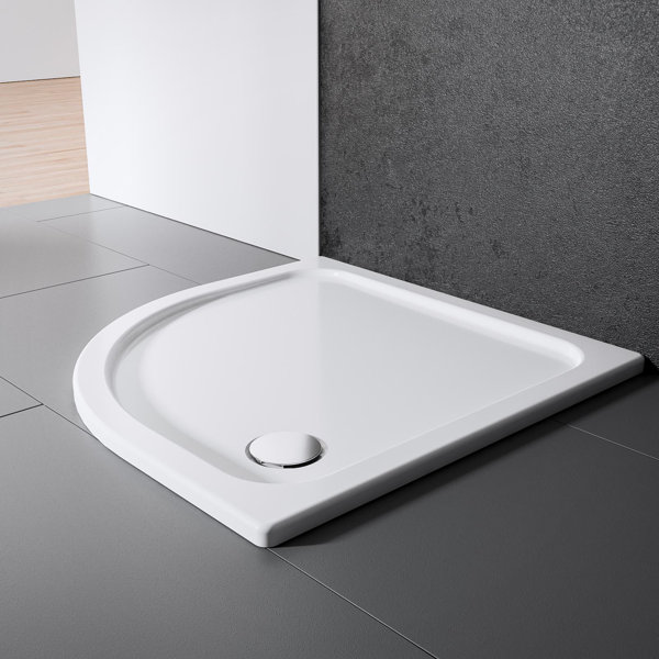 Schulte Duschwannen 800 x 800 mm Plastic Shower Tray White Wayfair